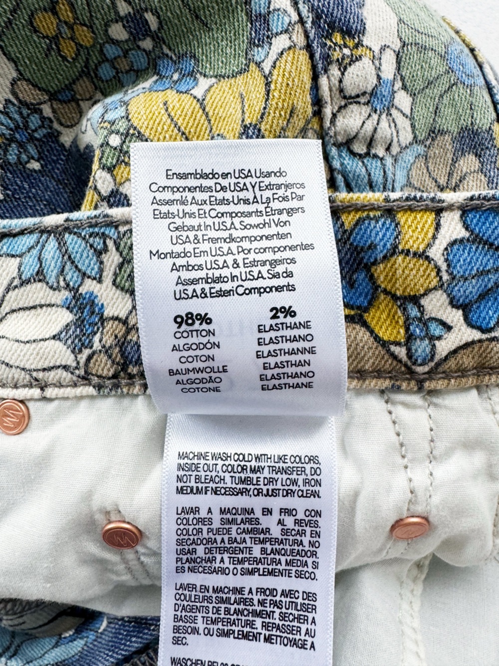 MOTHER The Rambler Zip Ankle Jeans in Dirtbike Floral | 27 - Picture 9 of 11